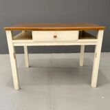 Vintage Writing Desk with Drawer, Czechoslovakia, ca. 1950s–60s