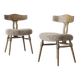 Paire de chaises de salle à manger en chêne massif Henning Kjærnulf