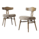 Paire de chaises de salle à manger en chêne massif Henning Kjærnulf