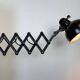 Black Industrial Bauhaus Scissor Wall Lamp from Kaiser Idell, 1930s