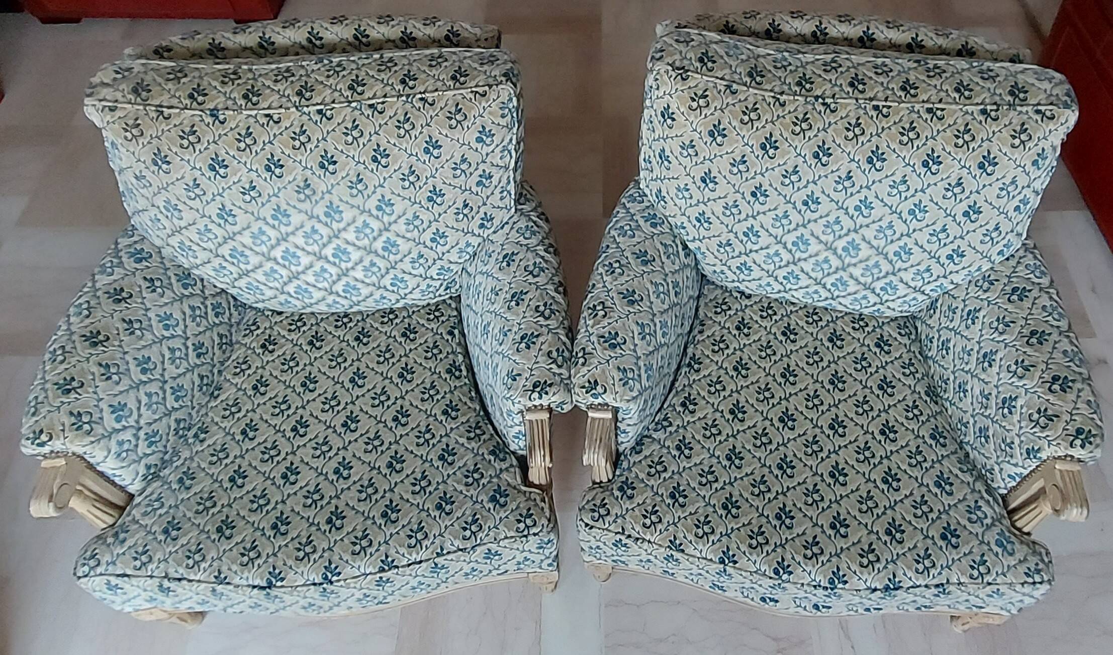 2 Louis XVI style Bergères