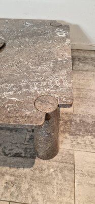 Set of 2 marble coffee tables by Angelo Mangiarotti, 1975