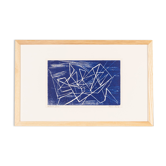 Netz, Wood Cut on Paper, 57 x 36 cm