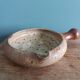 Caquelon signed Jean-Pierre Prud'homme in Puisaye stoneware
