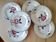 Lot de 6 assiettes à dessert faience Wasmuel -M.G