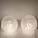 Par des lampes en cristal. Espagne, années 1990.
