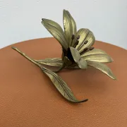 Ashtray flower solid brass 1960s