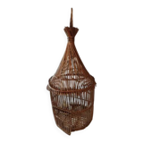 Vintage wicker birdcage