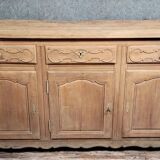 Louis XV period sideboard in solid wood with an air-abrasive finish