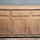 Louis XV period sideboard in solid wood with an air-abrasive finish