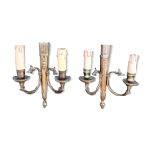 Pair of Louis XVI style wall lamps