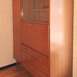 Mahogany-colored teak secretary.