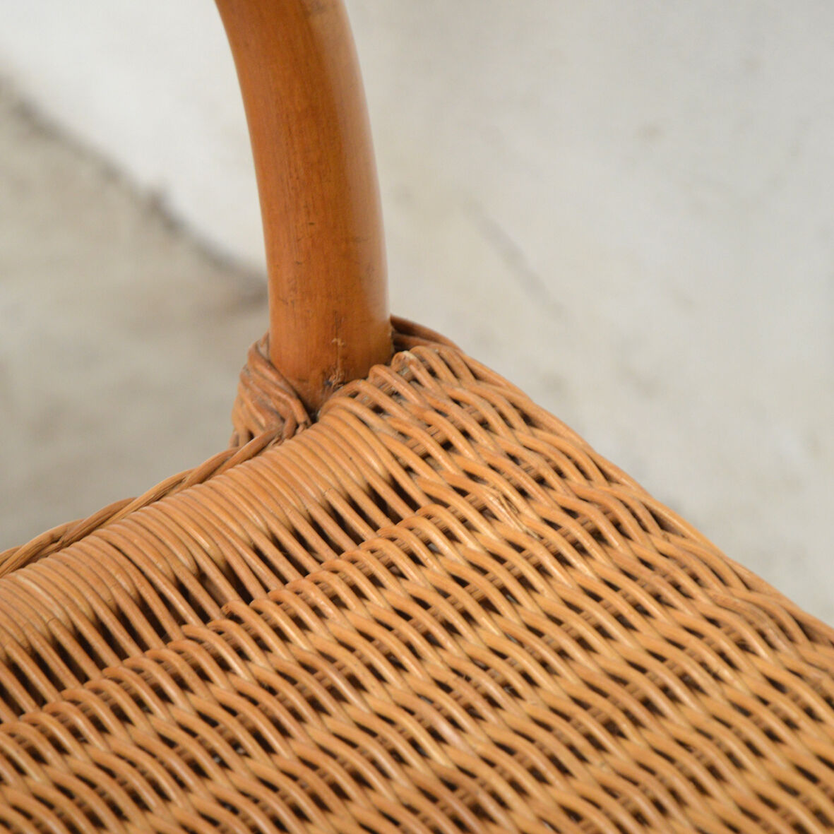 Pair of rattan armchairs