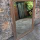 Antique Louis-Philippe trumeau gilded with beaded moulding & lovely patina