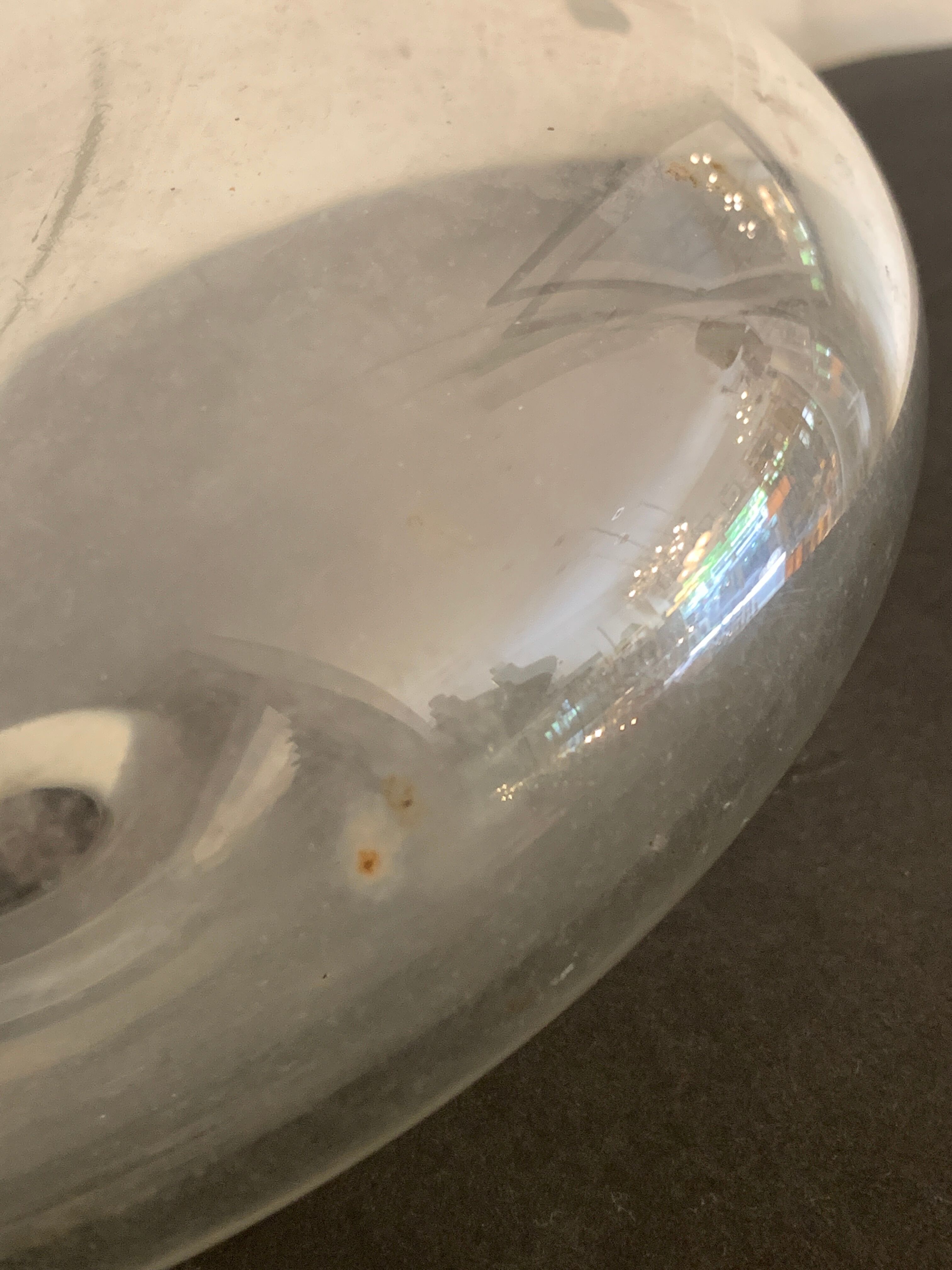 Italian vase signed and labeled Alfredo Barbini, Murano, 1960