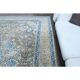 1970s Vintage Persian Handmade Wool Cotton Blue Area Rug 283x400