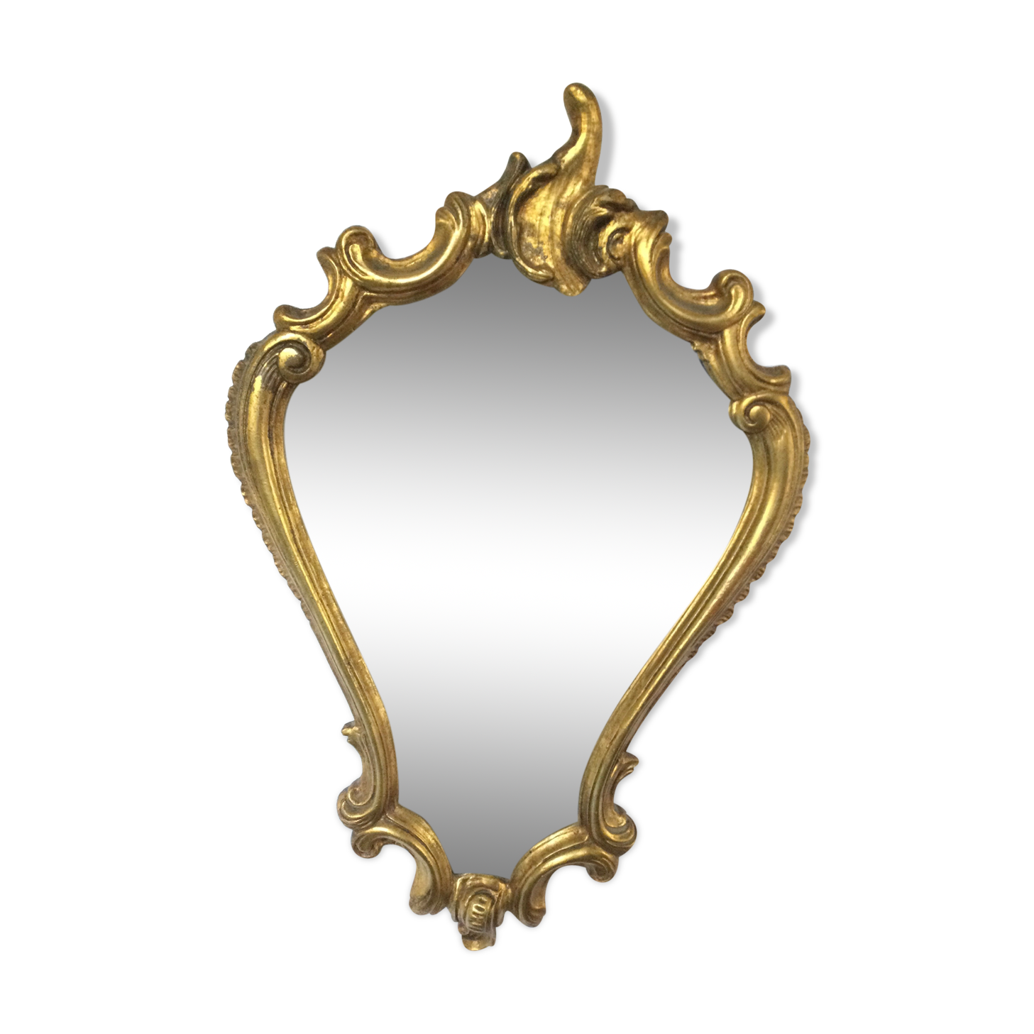 Gilded mirror Louis XV - 67x44cm
