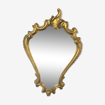 Gilded mirror Louis XV - 67x44cm