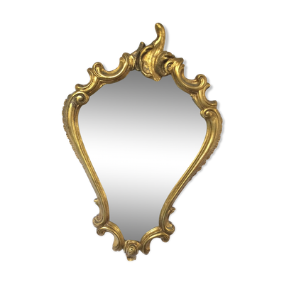 Miroir doré Louis XV - 67x44cm