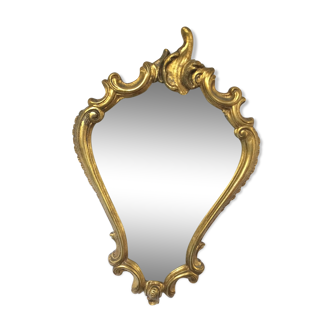 Miroir doré Louis XV - 67x44cm