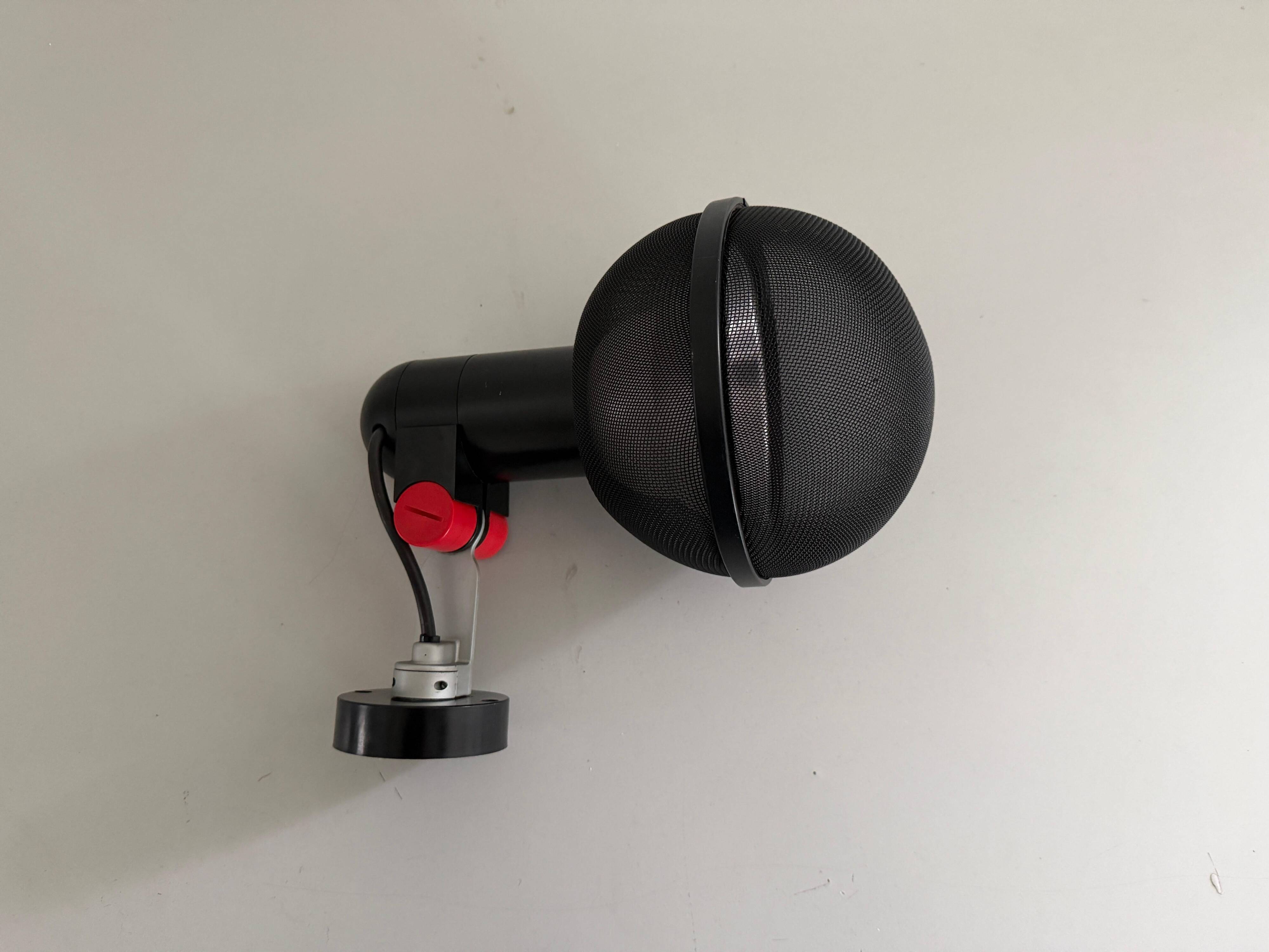 Wall light for microphone by Roger Tallon for Erco Leuchten, 1970s, Germany.