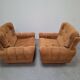 Pair of Czech TON Armchairs, 1985, Mid-Century Upholstered Lounge Chairs