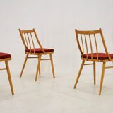 1960s Antonin Suman Beech Dining Chairs, Set of 4