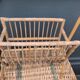 Vintage rattan magazine rack