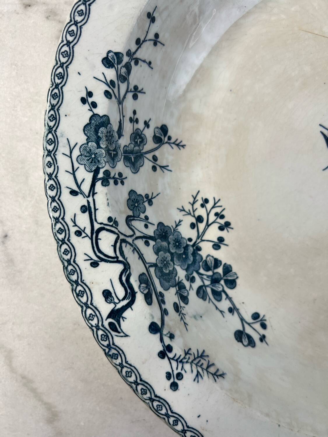 Large salad bowl GIEN Fleurette