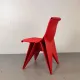 Modernist futuristic endless style printed chair attributed to Dirk van de Kooij, 2000s