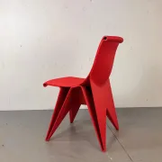 Chaise imprimée au style moderne futuriste et infini attribuée à Dirk van de Kooij, années 2000.