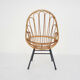 Rohe Noordwolde bamboo lounge chair, The Netherlands 1950's
