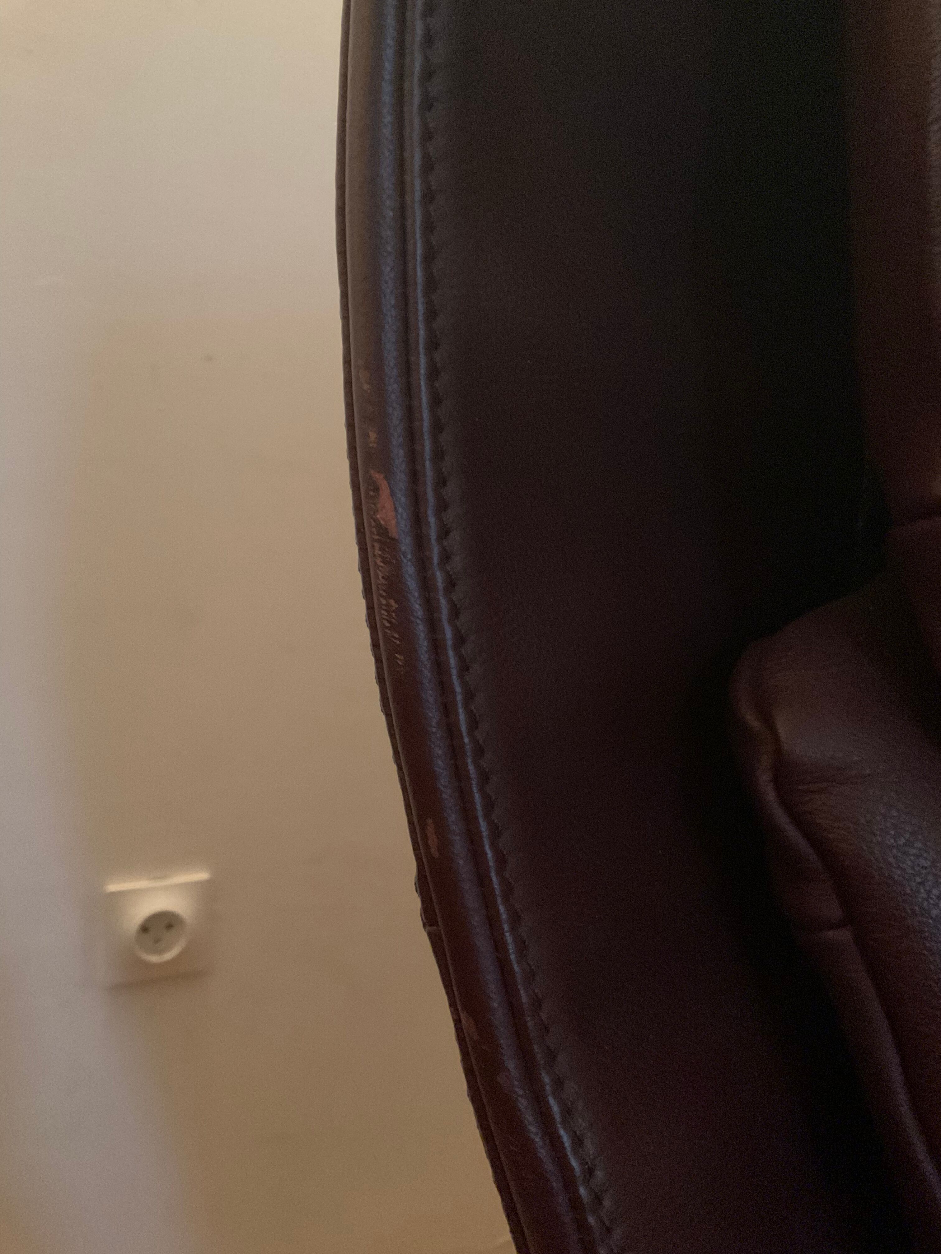 Fauteuil relax Jori des années 70 80 en cuir