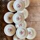 Set of 11 vintage deep plates - Fleurette pattern by Gien