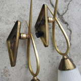 Pair of wall lamps, lunel edition, 1961 paris, vintage 50s, 60s.