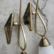 Pair of wall lamps, lunel edition, 1961 paris, vintage 50s, 60s.