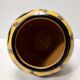 Futurist Yellow Glazed Earthenware Vase with Floral Motifs, Italy