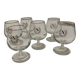 6 Napoleon brandy glasses