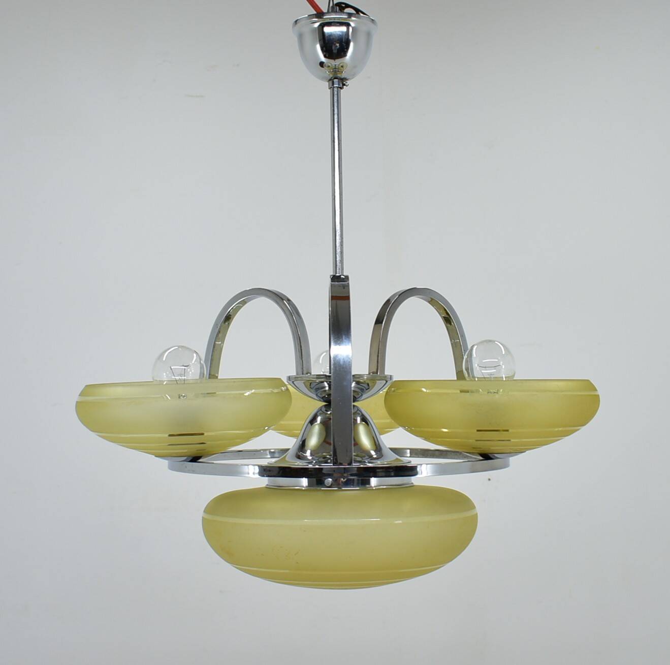 Art Deco Chandelier, Czechoslovakia , 1930s