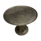 Industrial grey metal round table