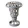 Cache Pot Flower Vase Old Metal White Garden Decoration India 28x38cm 4.6kg