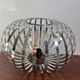 Arditi Italy saucer pendant light from the 80s with metal strips