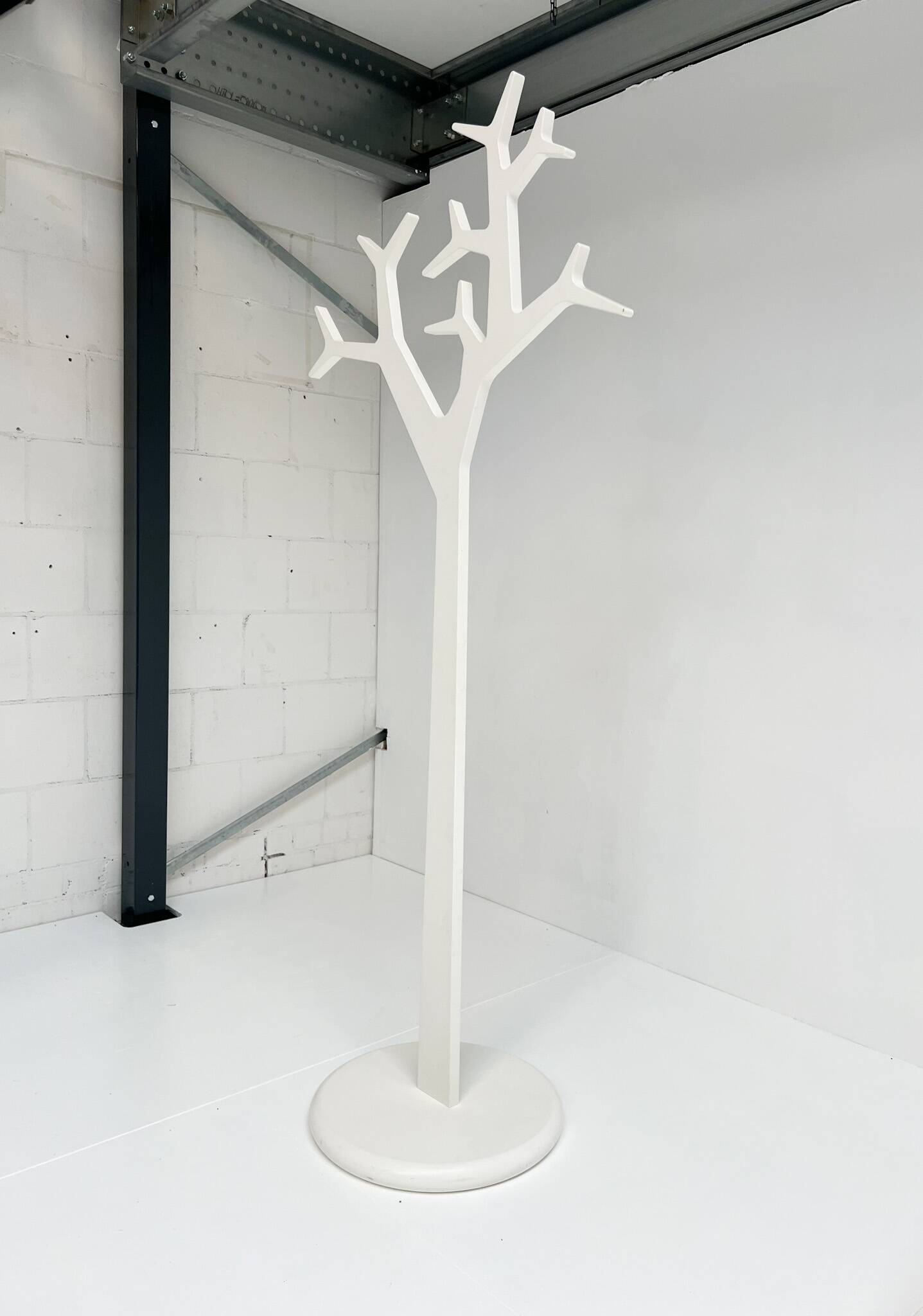 Wooden 194 cm high Swedese Tree coat rack, after 2000
