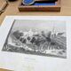 New York, USA, vintage engraving, printed in 1841.