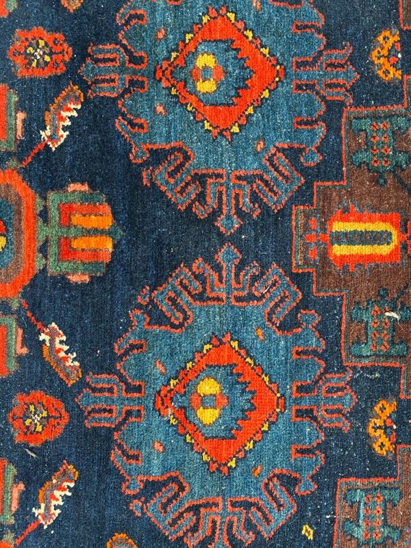 Carpet old Persian Malayer corridor 109x525 cm