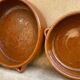 Ensemble de 3 plats en terre cuite