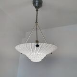 Art Deco chandelier in Clichy uraline glass
