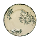 Assiette en Terre de Fer A. Lebacqz et M. Bouchard modèle Pavots