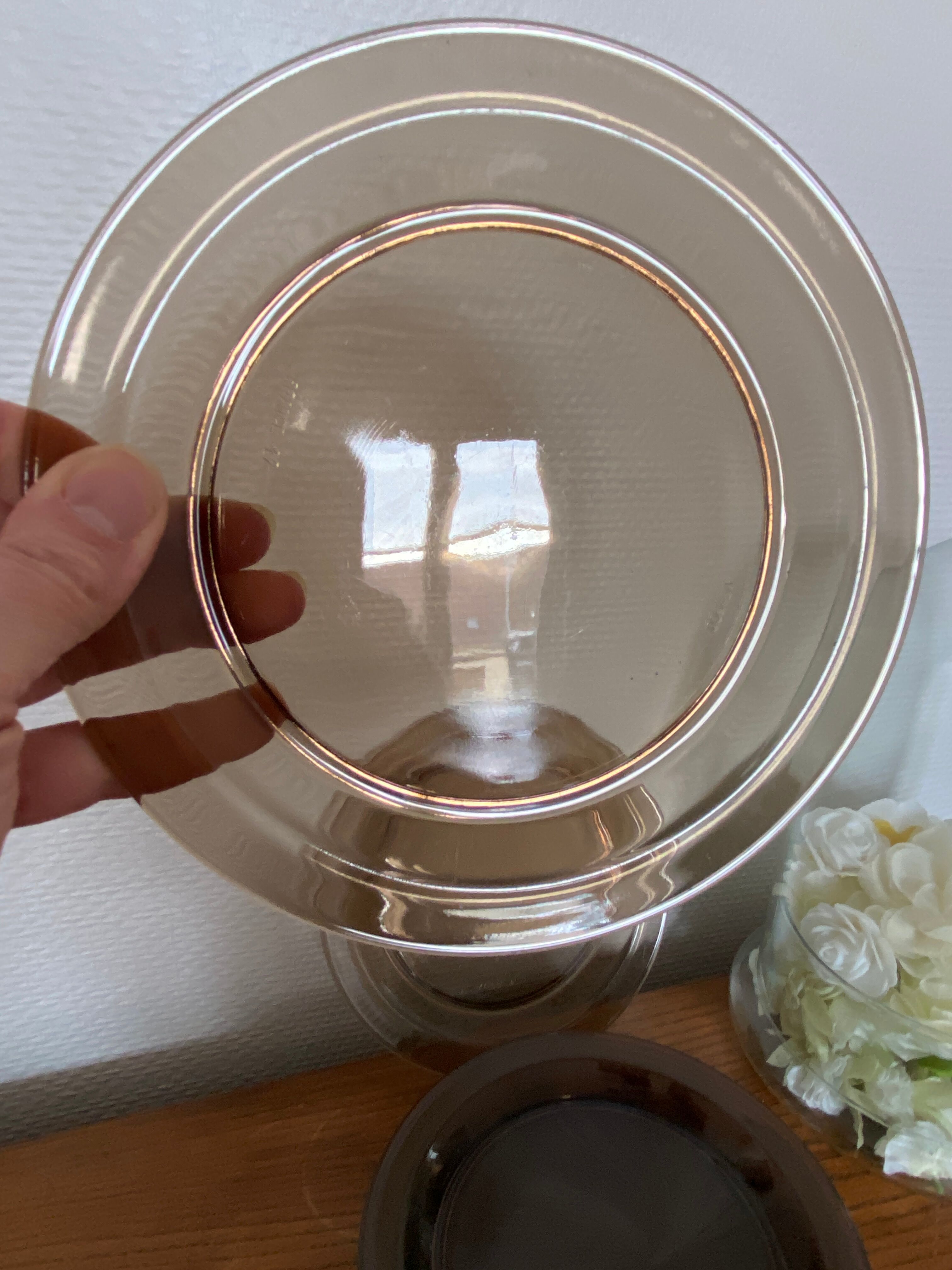 Set of 6 Vereco dessert plates