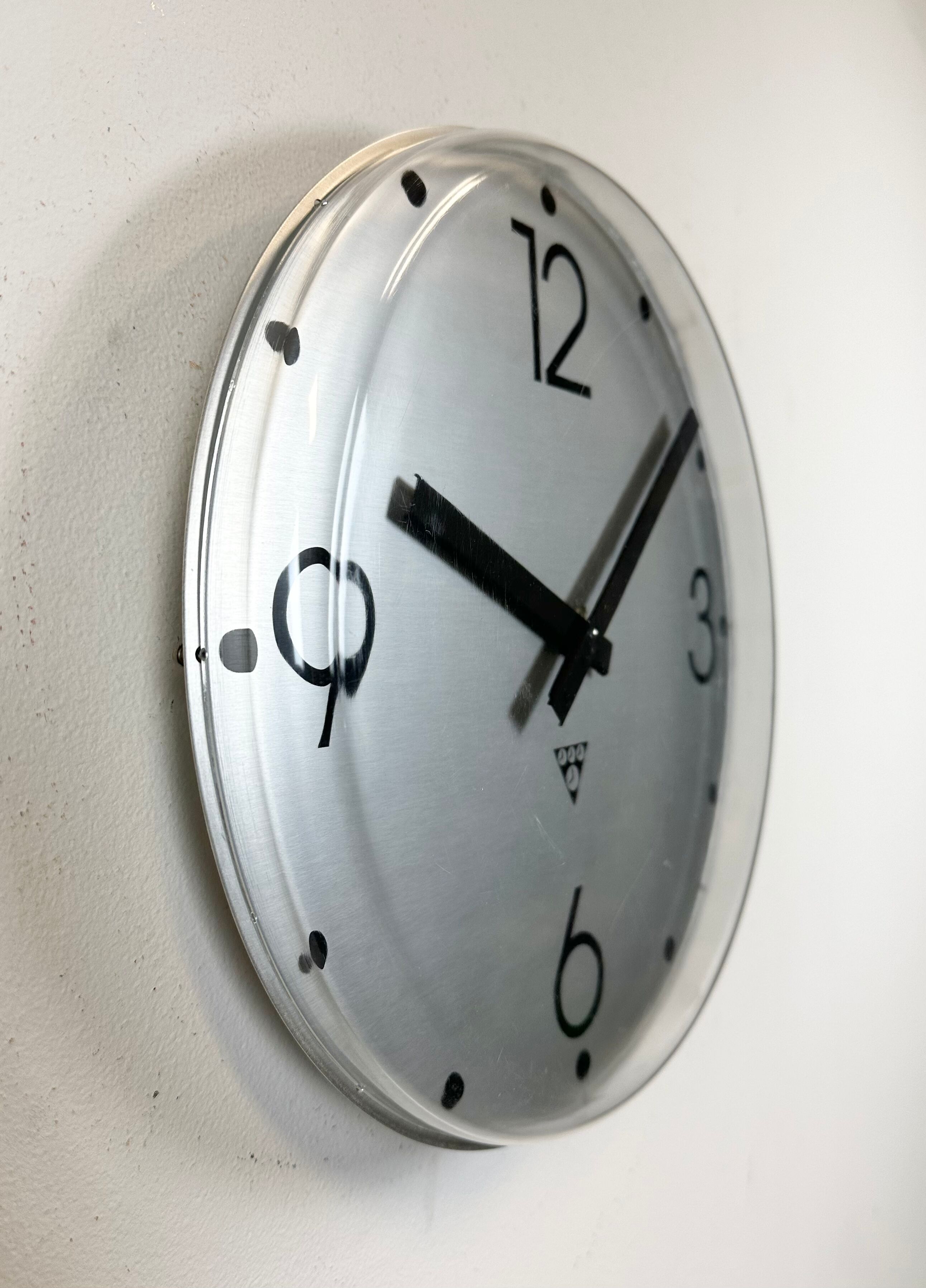 Vintage Office Wall Clock from Pragotron, 1980s